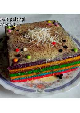 Bolu kukus pelangi lembut