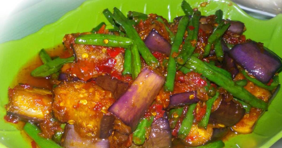 Resep Tumis Terong Ungu Pedas oleh Bunda Brilly Cookpad