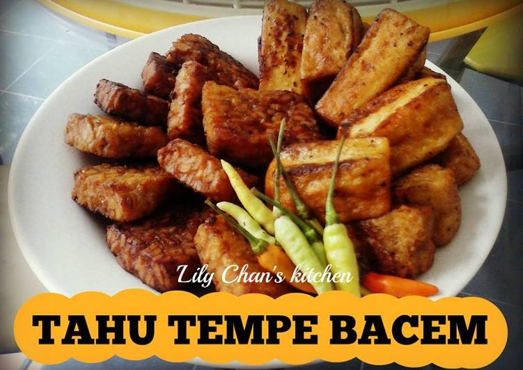 Resep TAHU TEMPE BACEM ala LC Oleh 'Lily Chan's kitchen