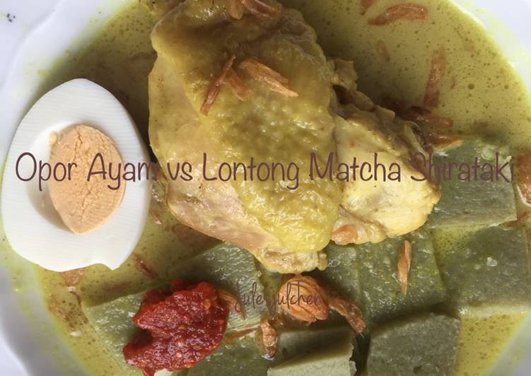 Resep Lontong Matcha Shirataki#ketofood Karya julesjulchen