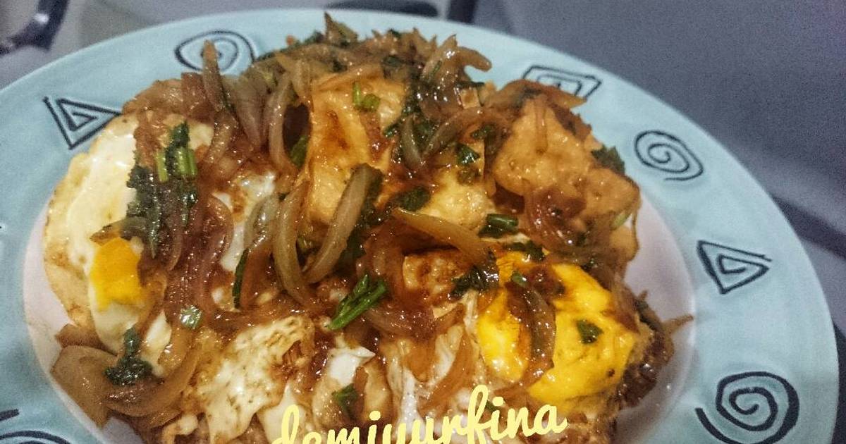 Resep Tahu  Telur  Goreng Mentega oleh Demi Yurfina Cookpad