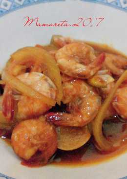 Udang saos asam pedas