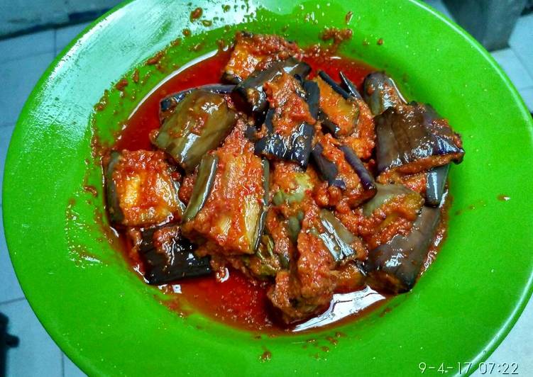 resep lengkap untuk Terong balado sederhana