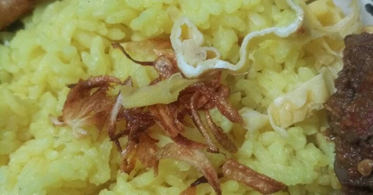 46 resep  nasi  kuning magic com buat  ultah suami   enak dan 