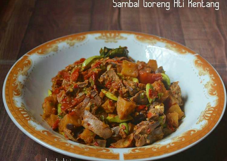 resep lengkap untuk Sambal Goreng Ati Kentang