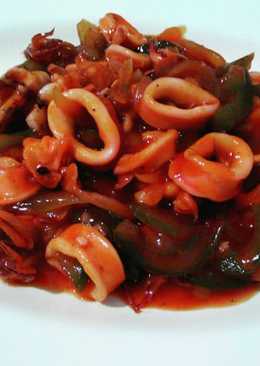 Cumi saus merah super simple