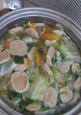 Sop Bakso dan Sayur