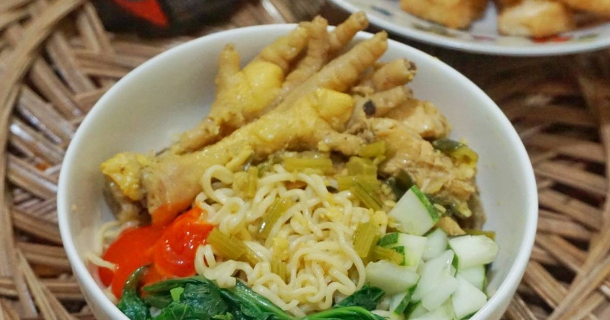 401 resep  mie  ayam  ceker  enak dan sederhana  Cookpad