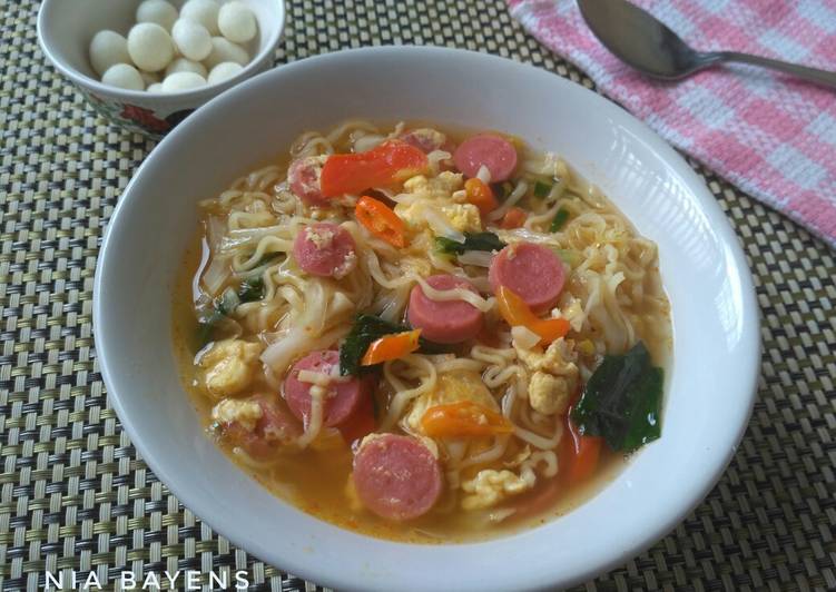 gambar untuk resep Mie tek tek kuah