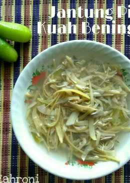 Jantung Pisang Kuah Bening Seger (simple gk pakai ribet)