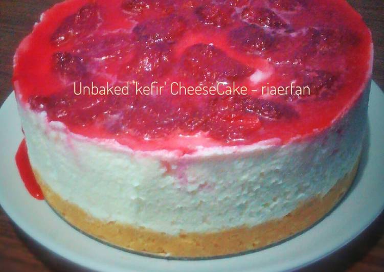 Resep Unbaked 'kefir' CheeseCake Oleh Ria Erfan