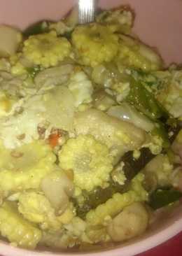 Oseng jamur putren telur orak arik