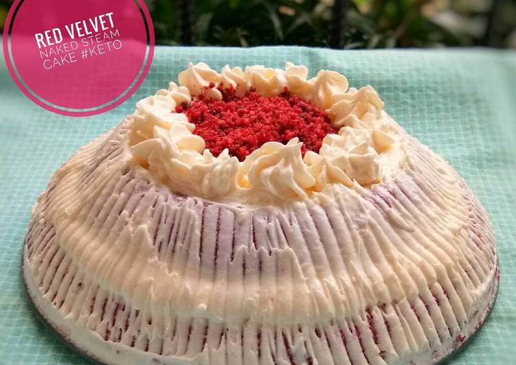 resep Red velvet steam cake #ketopad