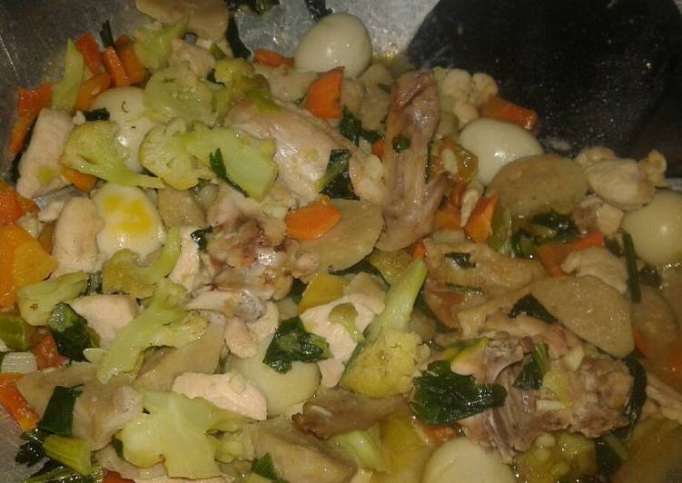 resep masakan Ca sayur (capcay sayur)