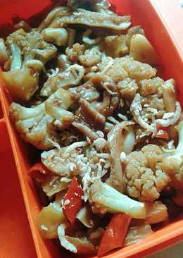 Tumis Kembang Kol dan Jamur Tiram (Menu Diet)