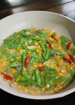 Tumis buncis and jagung sederhana tp enak