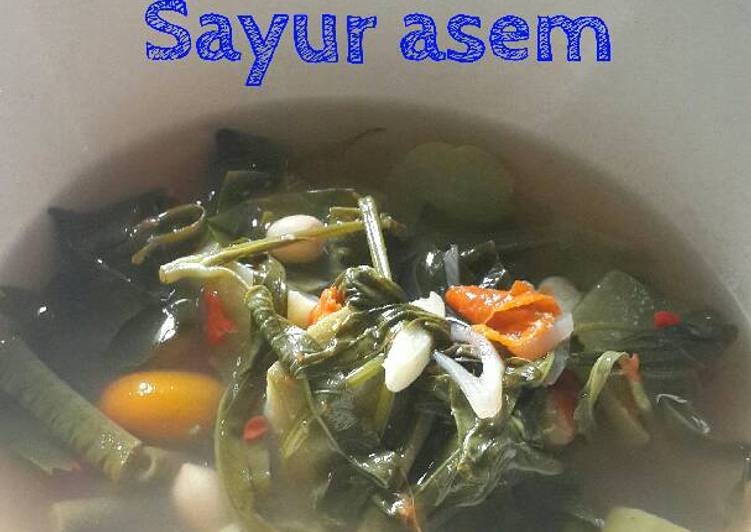 resep makanan Sayur Asem kampung.... By. Dapoer linggar