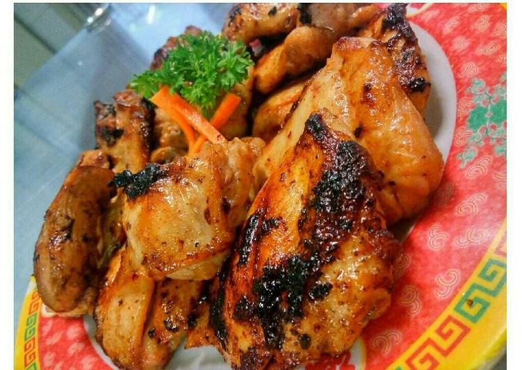 cara membuat Spicy chicken pan seared with honey