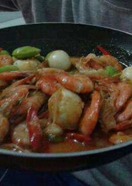 Udang Telor puyuh asam manis