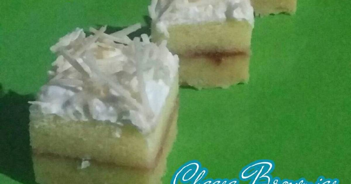 Resep Cheese Brownies Filling Strawberry Jam