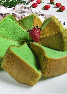 Chiffon pandan putih telur