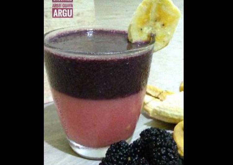 resep Smoothies ARGU, (arbei+guava) #Pr_smoothies/jus