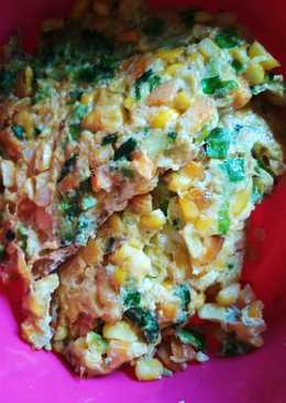 Omelet jagung anak 2 th