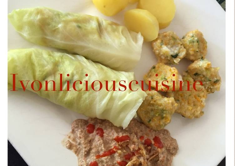 resep masakan Roulade de choux / siomay ikan dibungkus kol