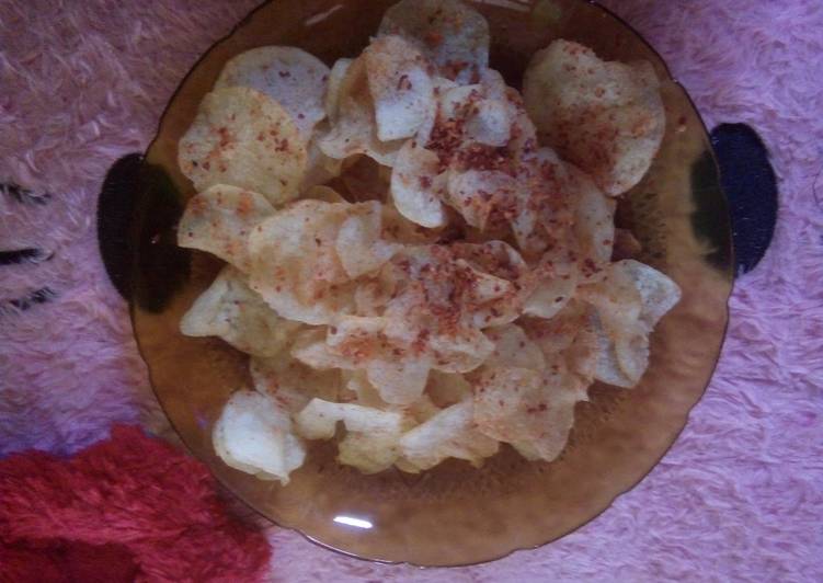 Resep Keripik kentang pedas Dari Winaaaaa