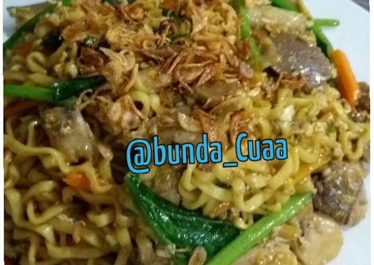 gambar untuk cara membuat Mie goreng bakso Simple