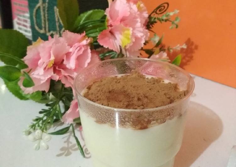 resep lengkap untuk Pudding Vanilla Milo