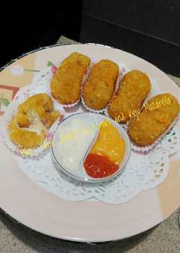 Kroket Isi Kornet dan Keju Mozarella