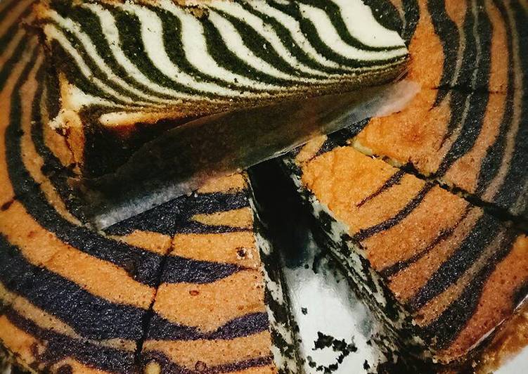 resep makanan Kue zebra putih telur