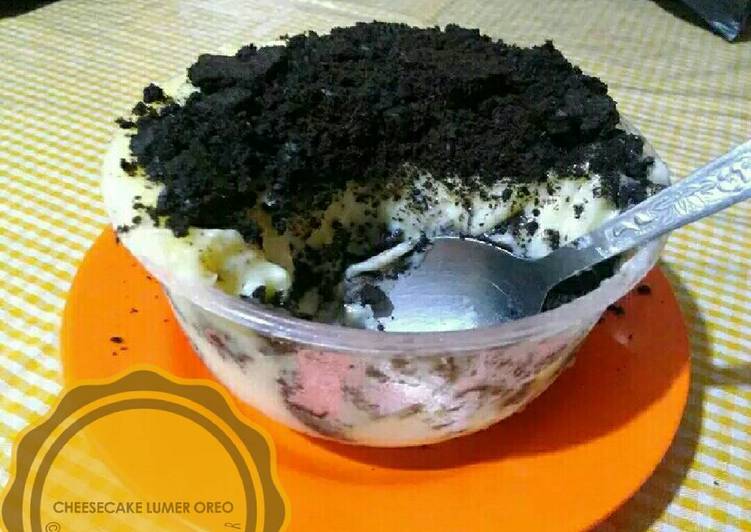 resep Cheesecake lumer oreo