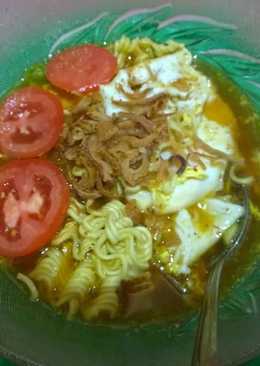 Mie Rebus Pedas Gulai Ayam