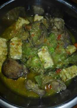 Garang asem ati ampela+tempe