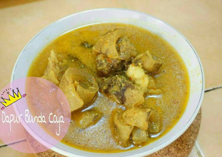 resep makanan Gulai tunjang #kitaberbagi