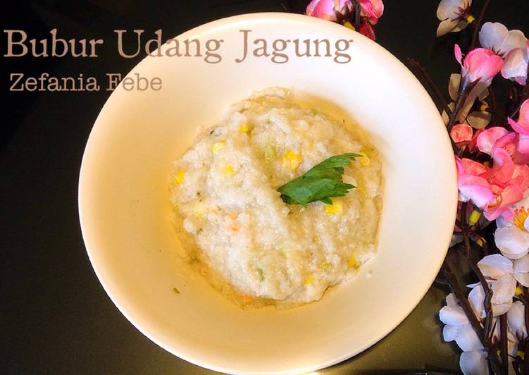 gambar untuk resep Bubur Udang Jagung Ricecooker Praktis