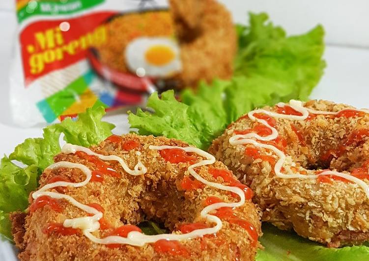 resep lengkap untuk Donat Indomie