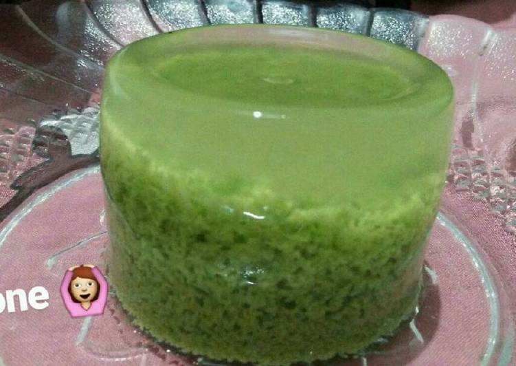 bahan dan cara membuat Puding lumut imut 16rb