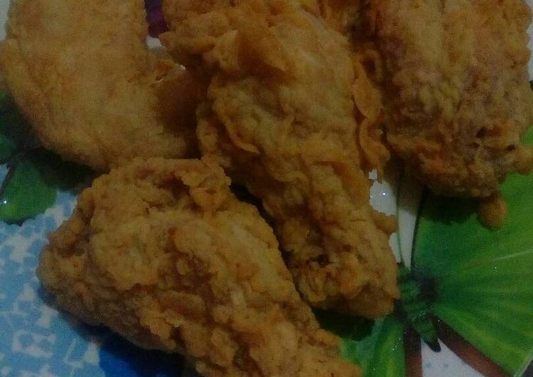 resep masakan Ayam Crispy Sehat dg 2 Tepung (no msg)