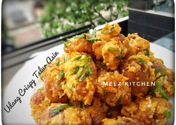 resep makanan Udang Crispy Telur Asin