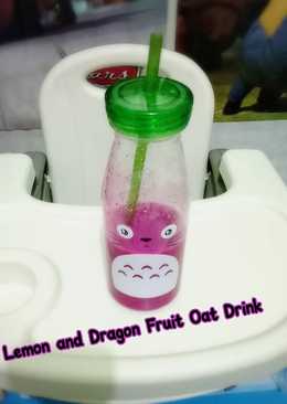 Lemon and Dragon Fruit Oat Drink (u anak intoleran susu sapi)