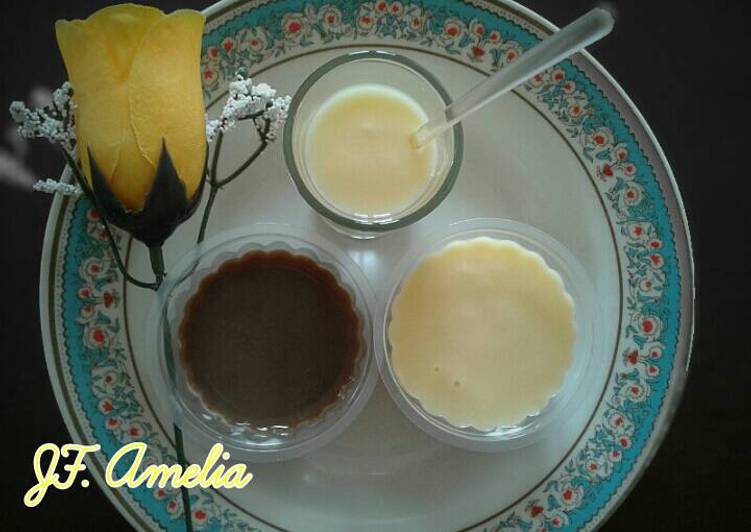 gambar untuk cara membuat Puding Simple Cappucino Vla