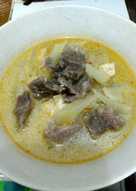 Sayur labu Siam tahu daging