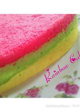 Rainbow cake kukus