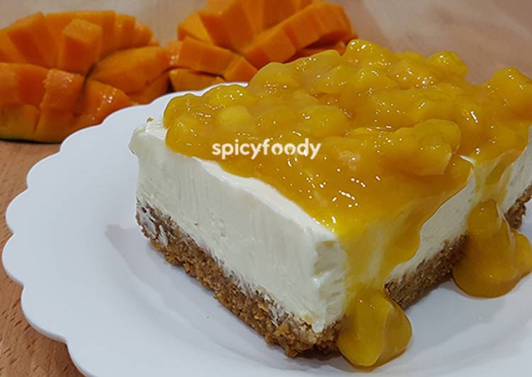 gambar untuk resep makanan Cheesecake Mangga (No Bake)