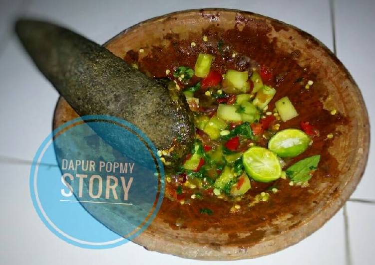 resep masakan Sambel Ayam Bakar Mentah