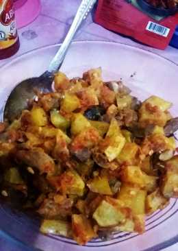 Sambel goreng kentang + hati ayam