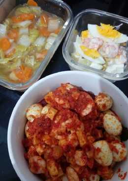 Balado udang kentang puyuh